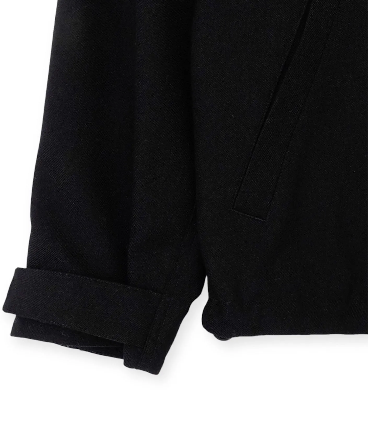 WOOL MIRITARY BLOUSON "BLACK"